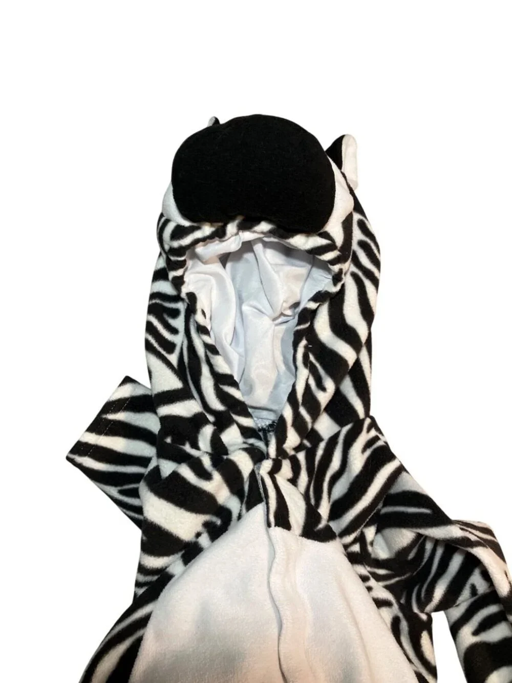 Old Navy Kids Zebra Fleece Hooded Costume 4T-5T